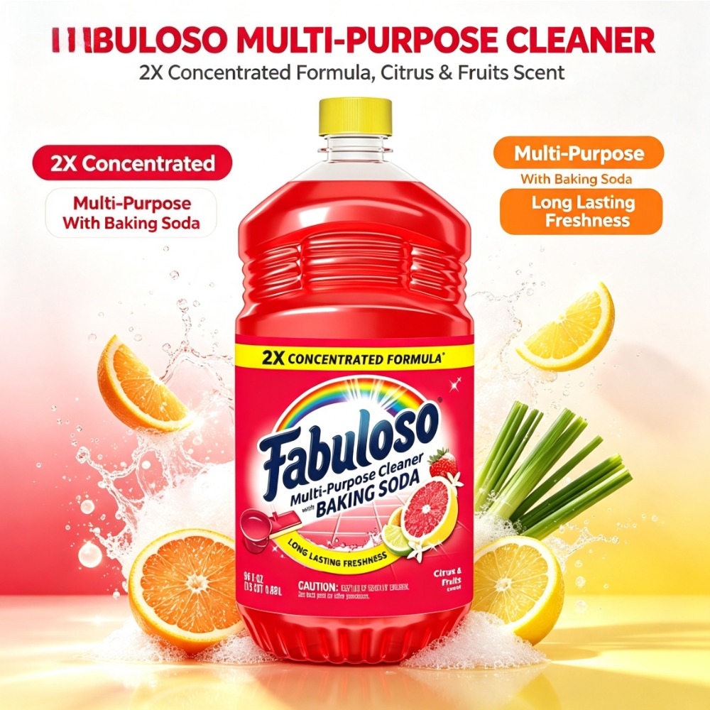 Kitchen Baking Soda - 2X Concentrated Multi‑Purpose Cleaner, With Baking