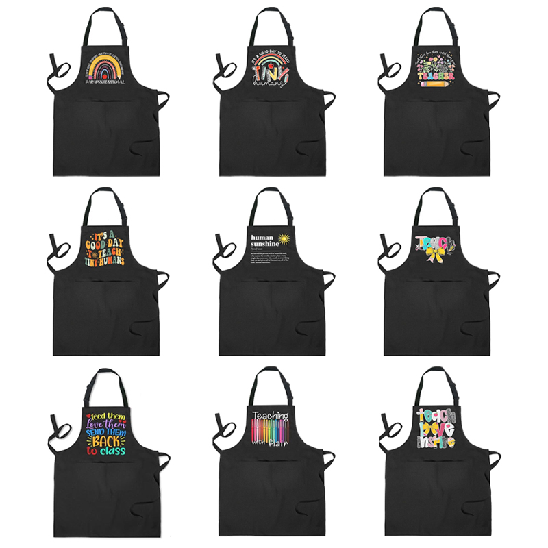 Kitchen Baking Quotes - Funny Teacher Quote Black Apron with