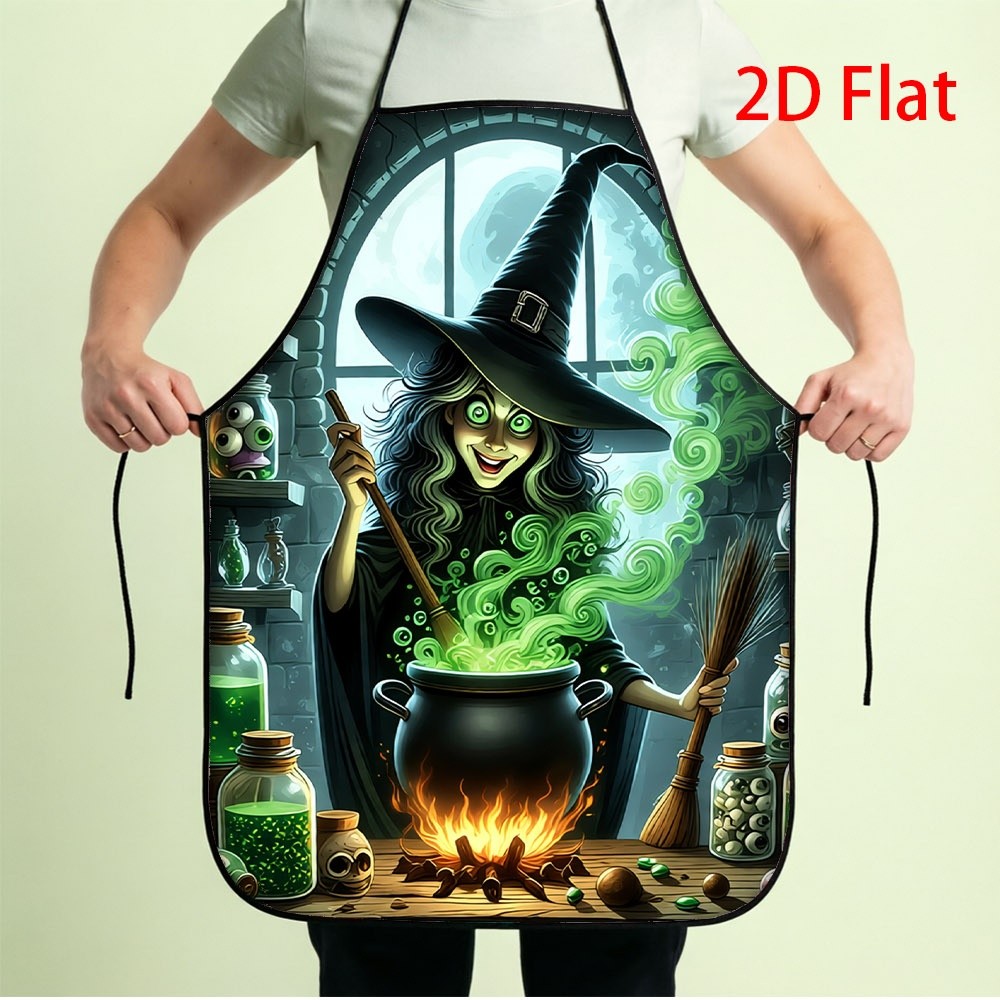 Kitchen Witch Baking - Funny Witch Cooking Apron, Halloween Magic