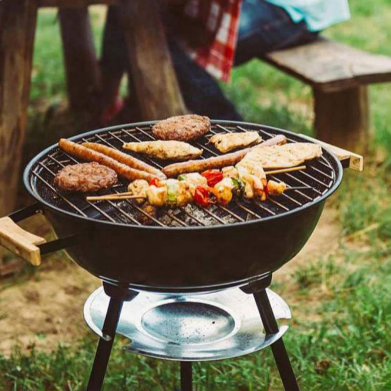 Super Kitchen Baking Mat - 1Pc Stainless Steel Round BBQ Grill