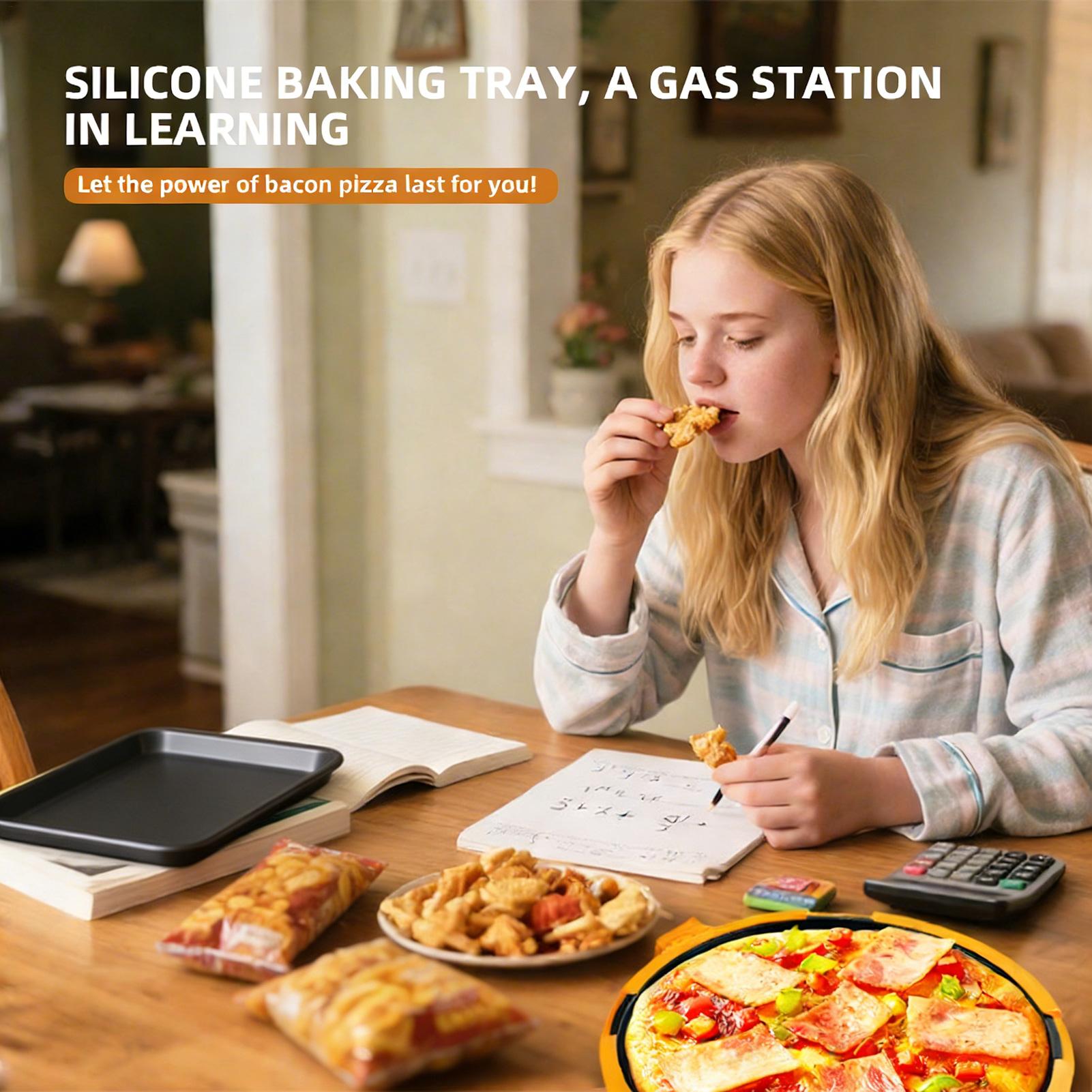 Kitchen Baking Pans - Microwave Grill Pan Quick-Heat Pizza Tray