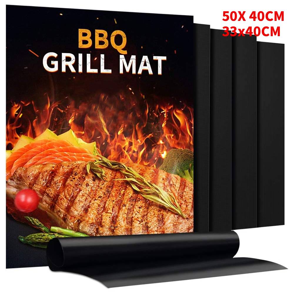 Super Kitchen Baking Mat - 1-10PCS BBQ Grill Mat Non-stick Mat