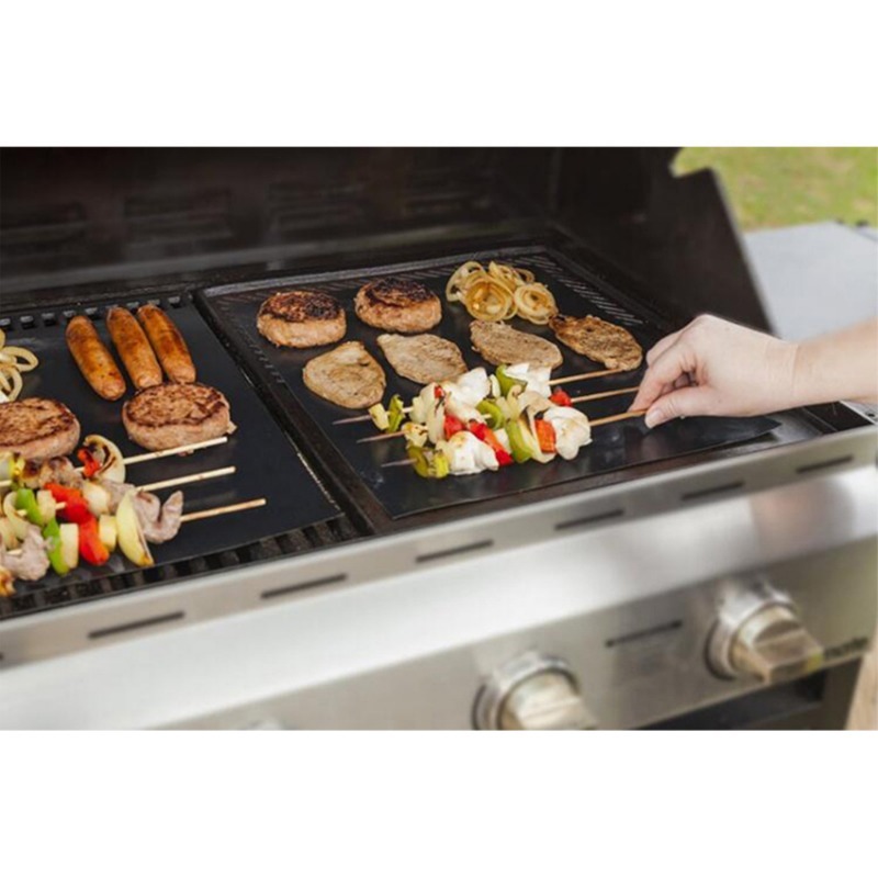 Non-stick BBQ Grill Mat 40*33c - Super Kitchen Baking Mat ulasan dan harga