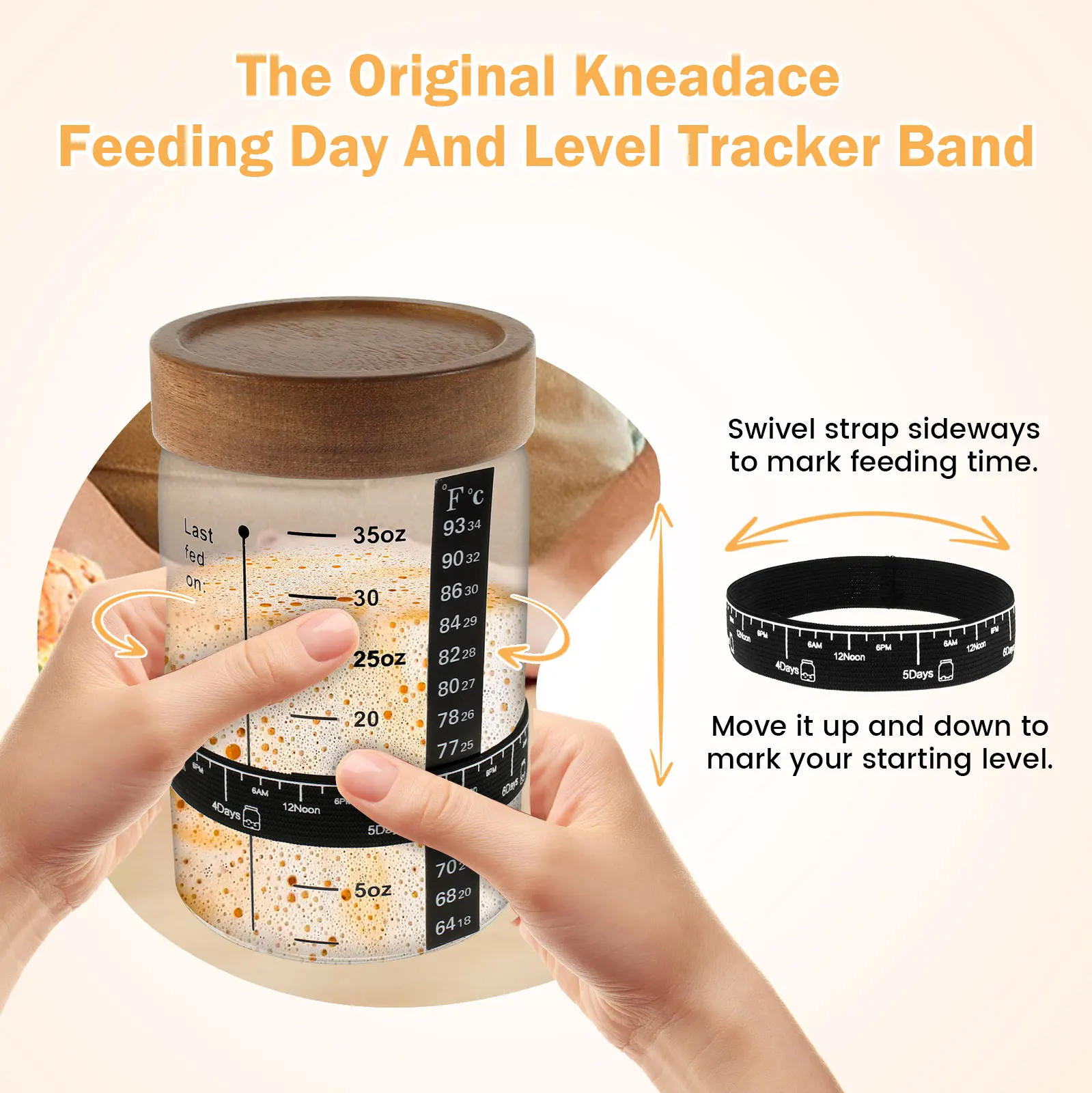 Sourdough Starter Jar Kit 1000 - Kitchen Baking Soda ulasan dan harga