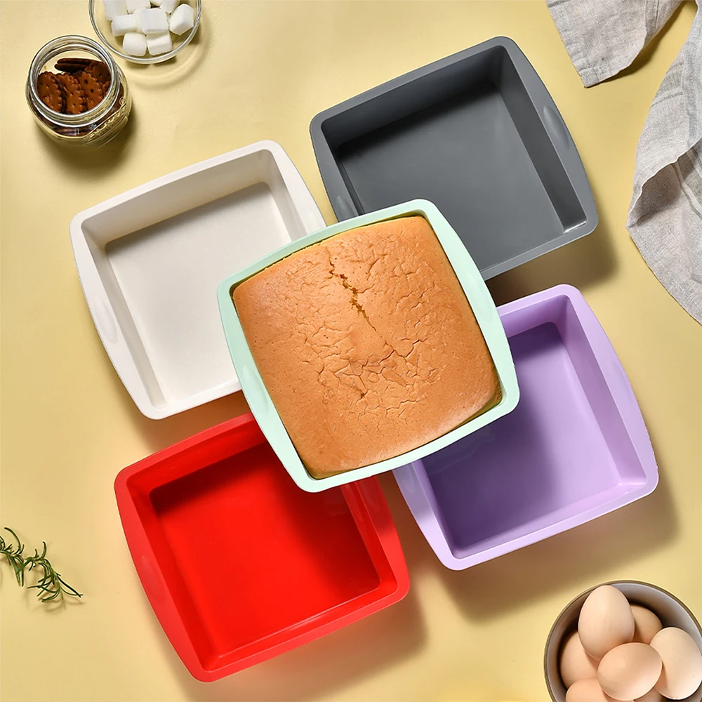 1/4Pcs Silicone Square Cake Mo - Kitchen Baking Ware ulasan dan harga