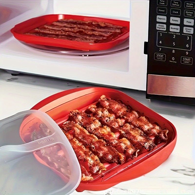 Microwave Bacon Maker Cooker T - Kitchen Baking Mess ulasan dan harga