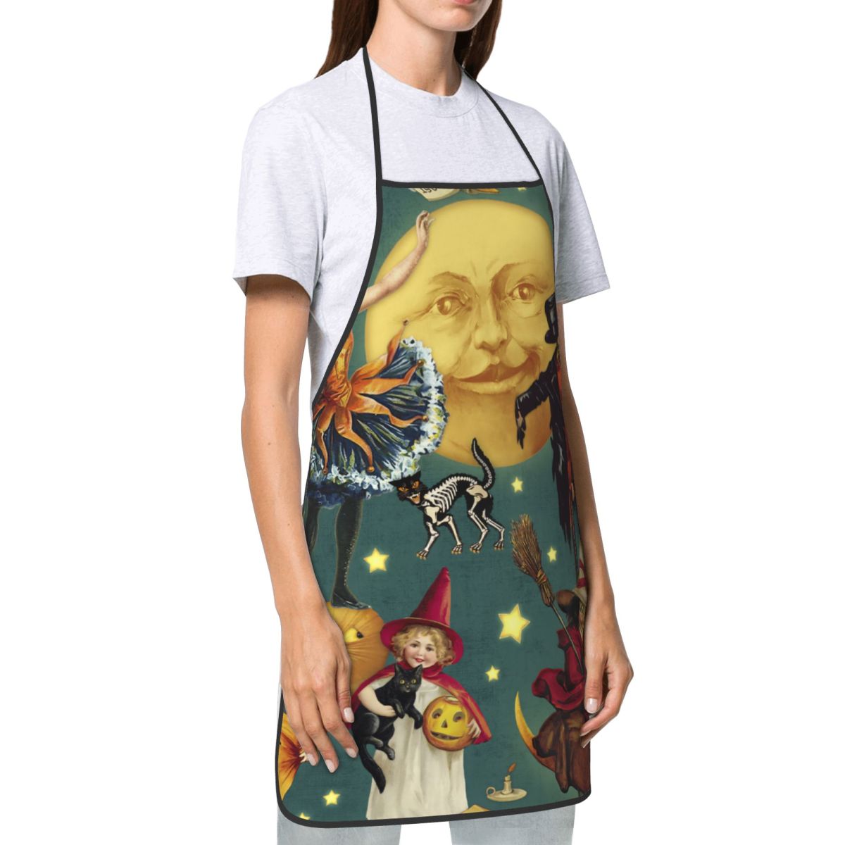 Vintage Halloween Ghosts Witch - Kitchen Witch Baking ulasan dan harga