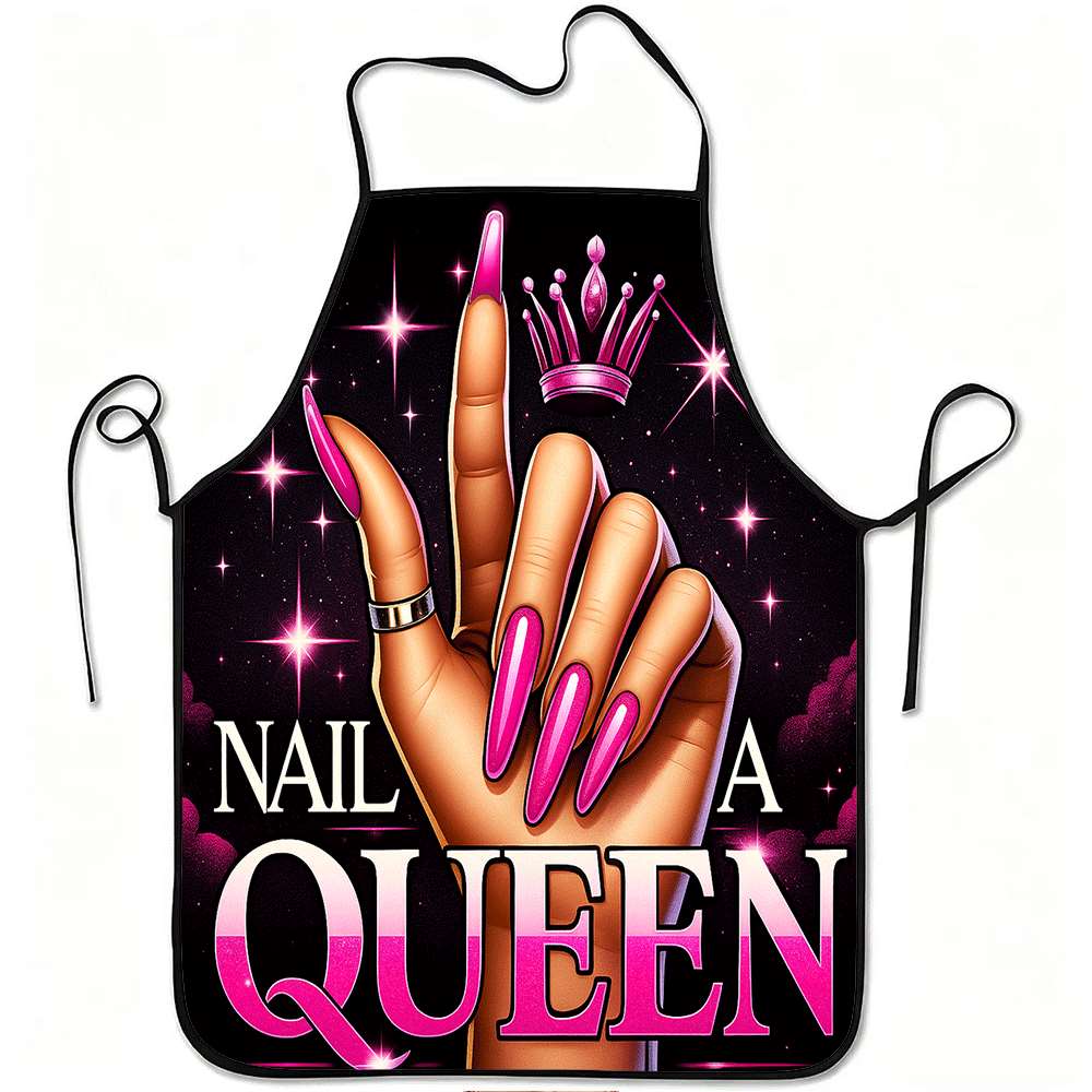 1 Trendy Nail Art-Themed Apron - Kitchen Baking Ideas ulasan dan harga