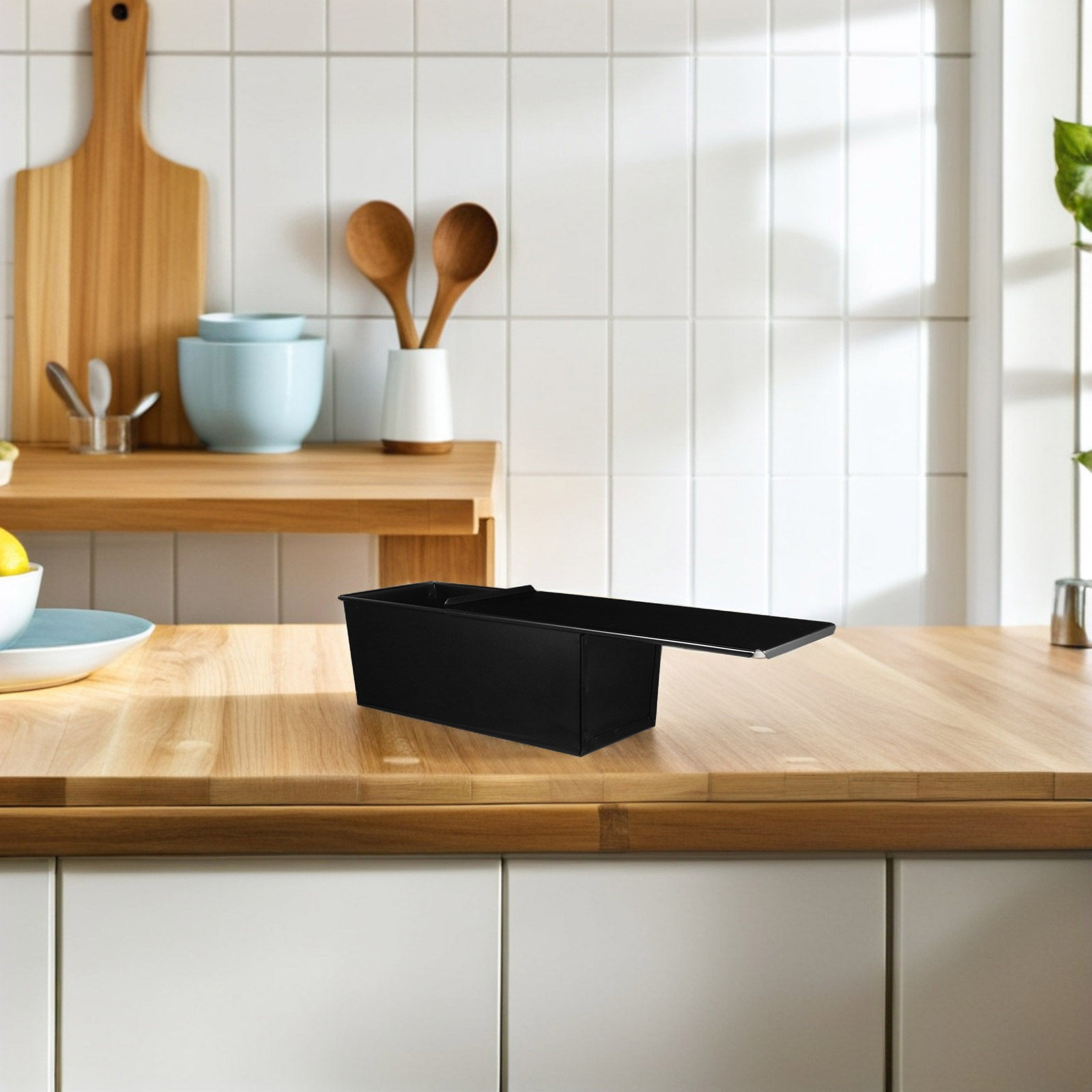 1Pcs Black Loaf Pan with Lid N - Kitchen Baking Pans ulasan dan harga