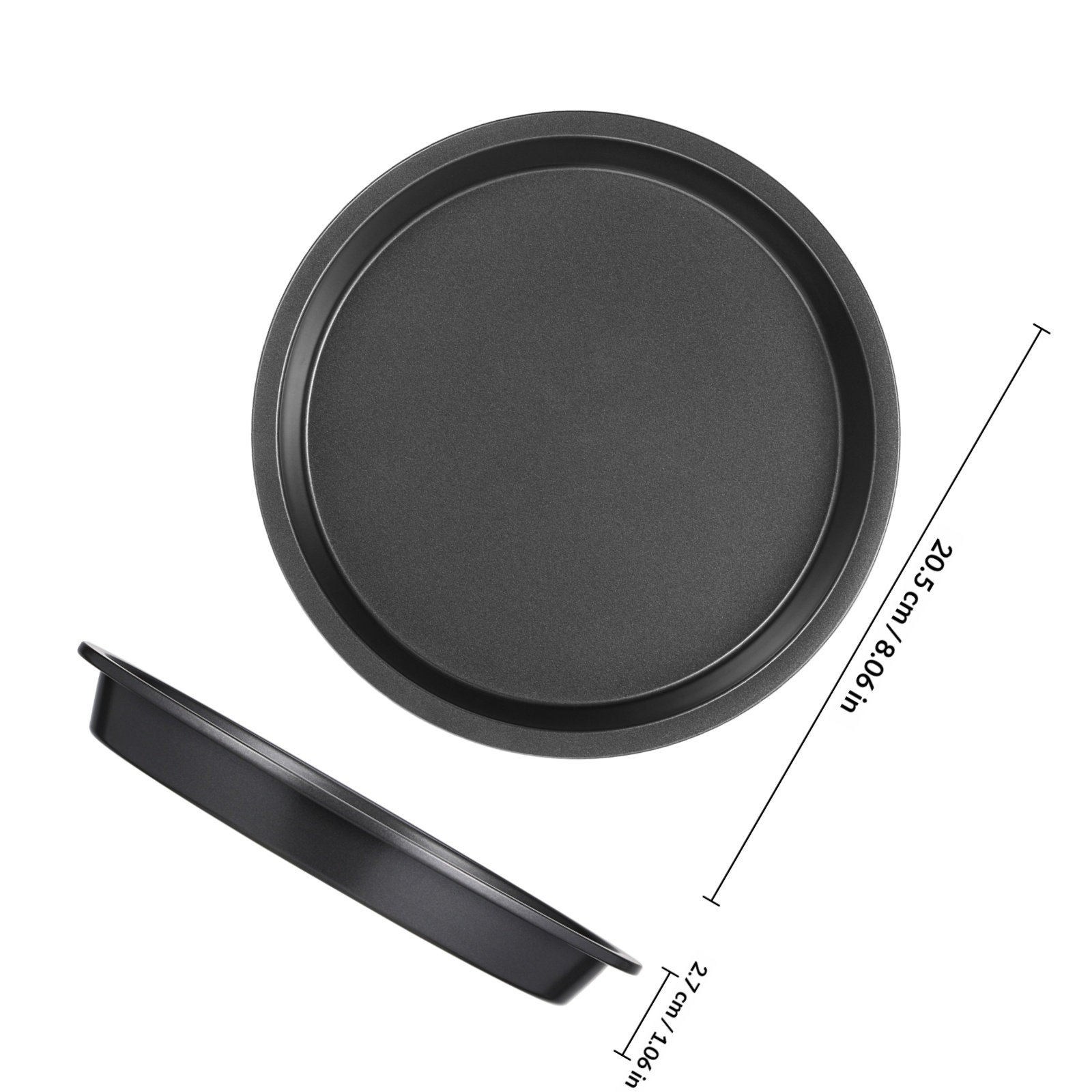 Round Carbon Steel Pizza Pan N - Kitchen Baking Pans ulasan dan harga