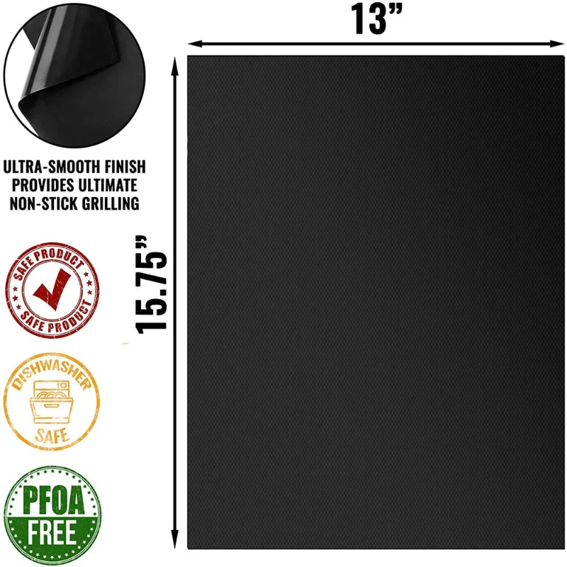 5Pcs Boxed 33X40X0.2mm BBQ Bar - Super Kitchen Baking Mat ulasan dan harga