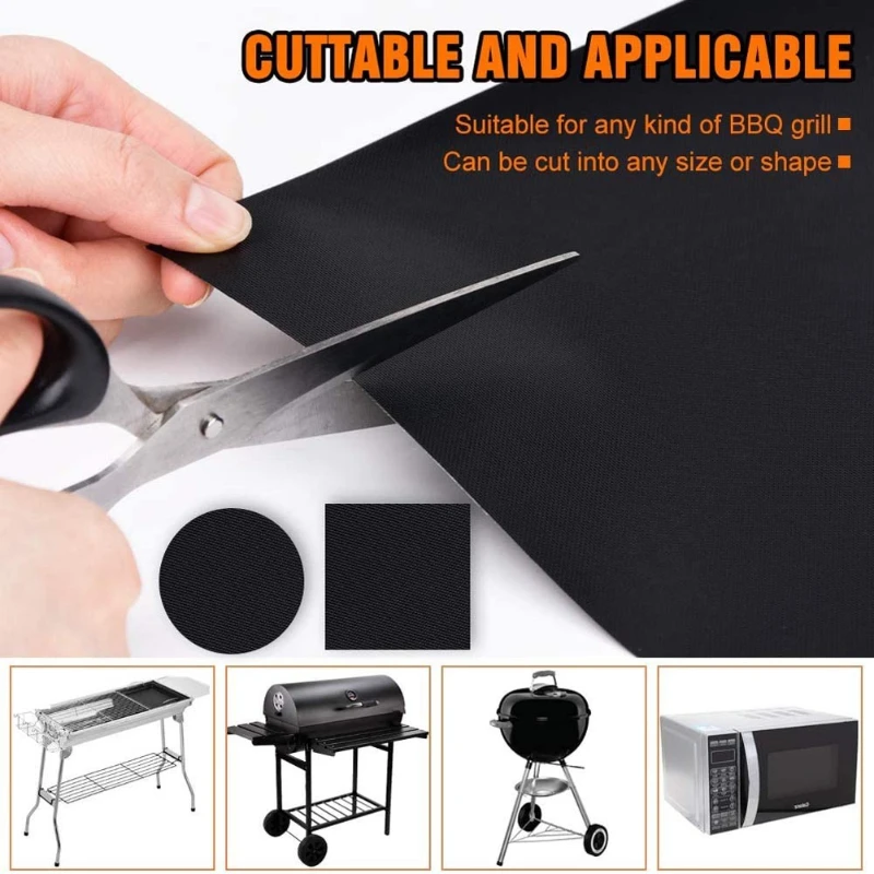 5Pcs Boxed 33X40X0.2mm BBQ Bar - Super Kitchen Baking Mat ulasan dan harga