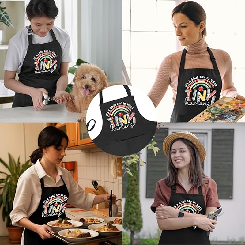 Funny Teacher Quote Black Apro - Kitchen Baking Quotes ulasan dan harga