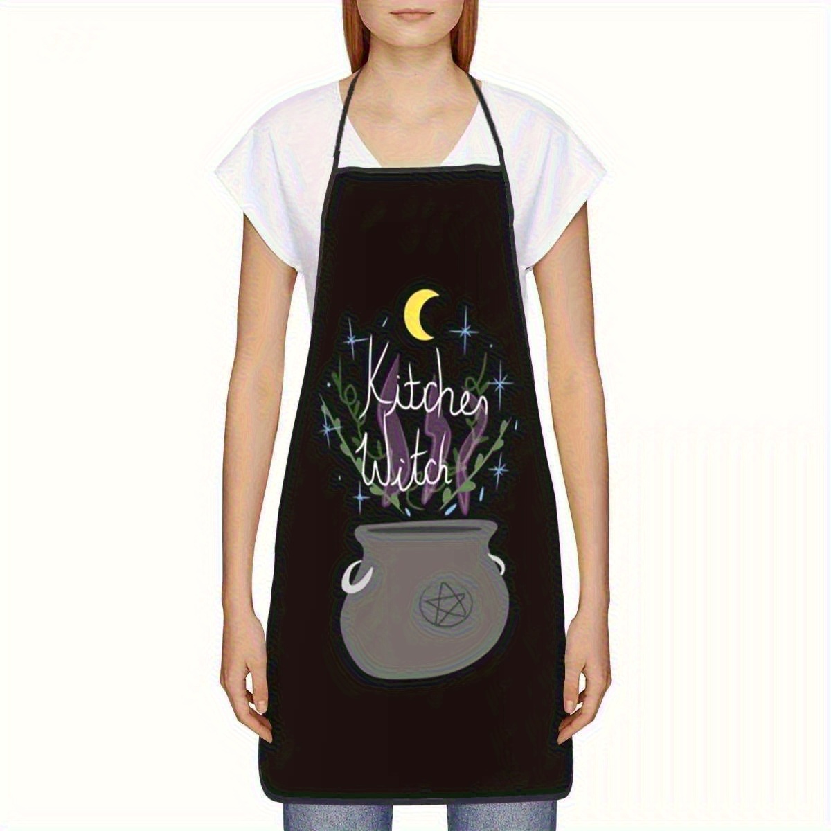 1pc Witch Kitchen Apron with C - Kitchen Witch Baking ulasan dan harga