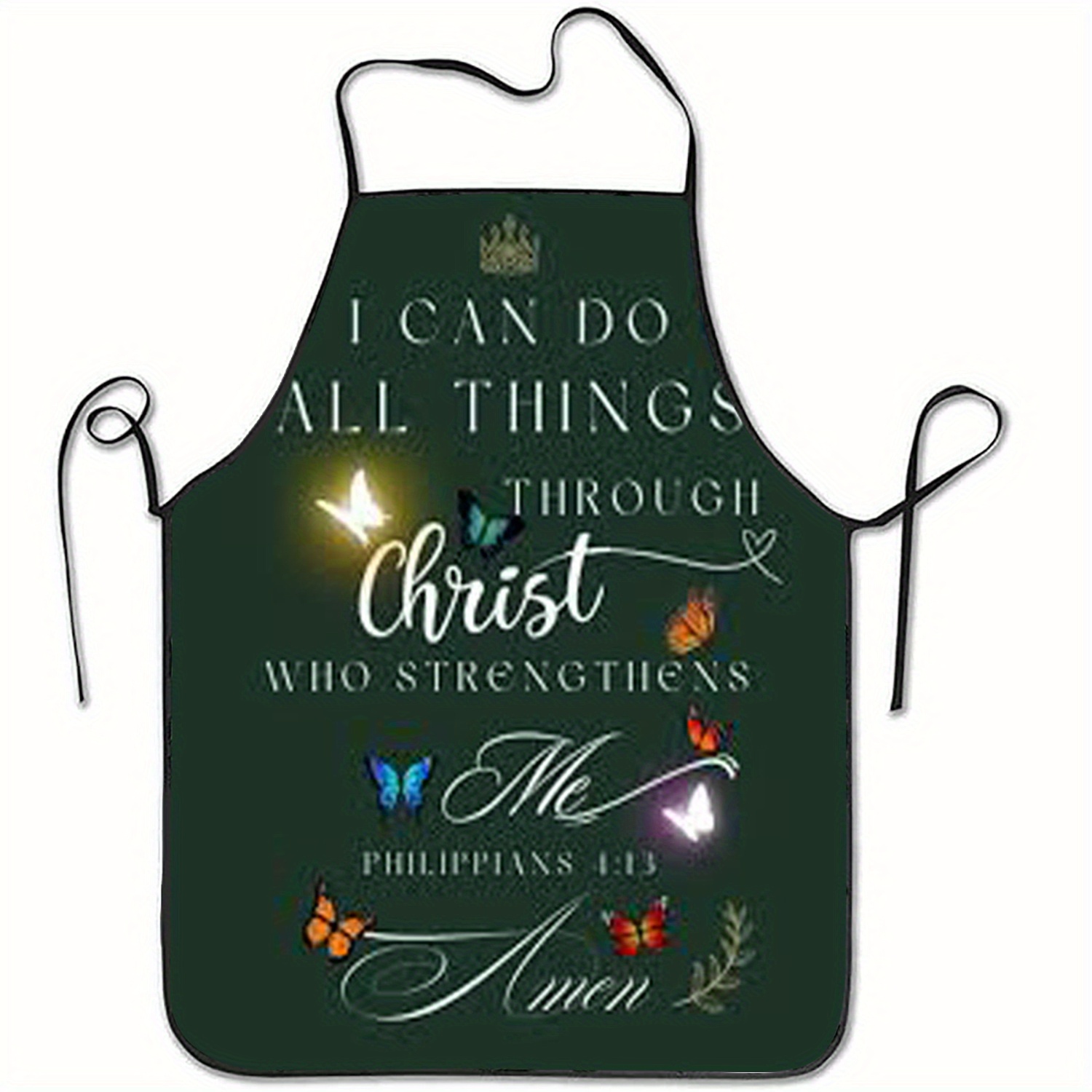 1pc Christian Apron with Phili - Kitchen Baking Quotes ulasan dan harga