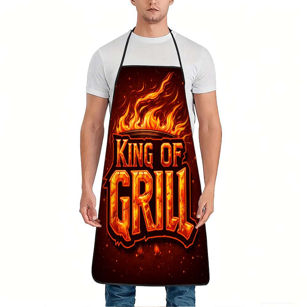 1 Piece of Bbq King Apron, Bbq - Kitchen Baking Ideas ulasan dan harga
