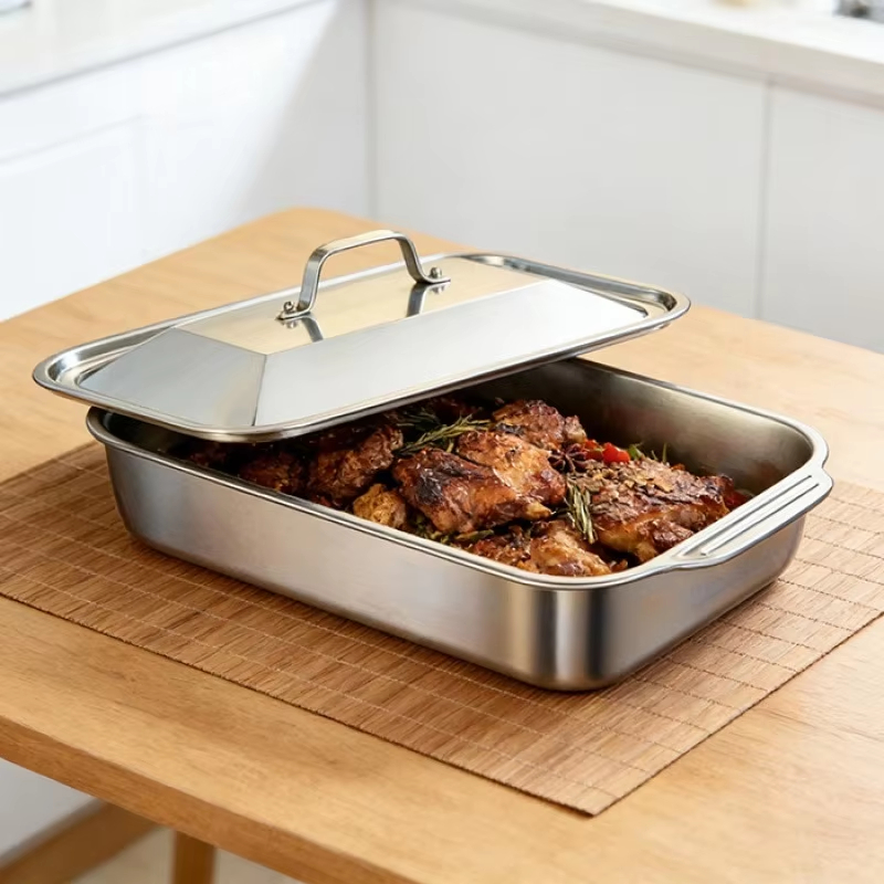 Stainless Steel Deep Baking Pa - Kitchen Baking Ware ulasan dan harga