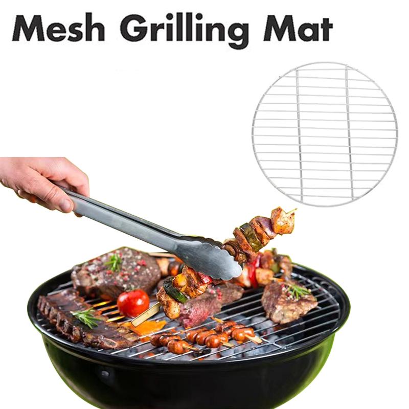 1Pc Stainless Steel Round BBQ  - Super Kitchen Baking Mat ulasan dan harga