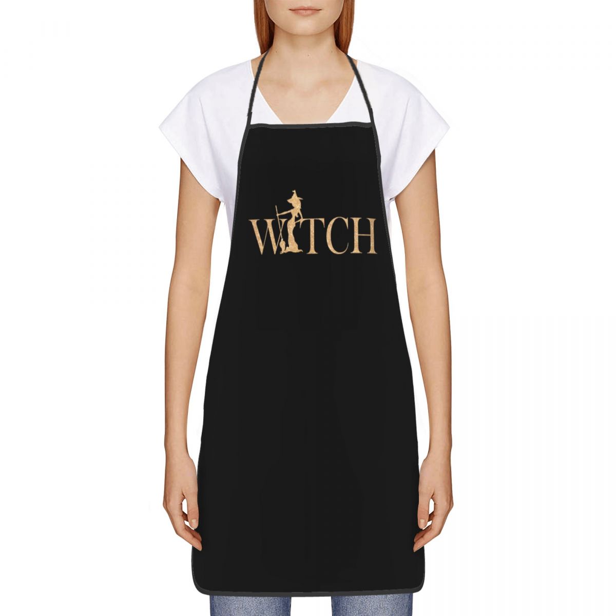Funny Witch Bib Apron Women Me - Kitchen Witch Baking ulasan dan harga