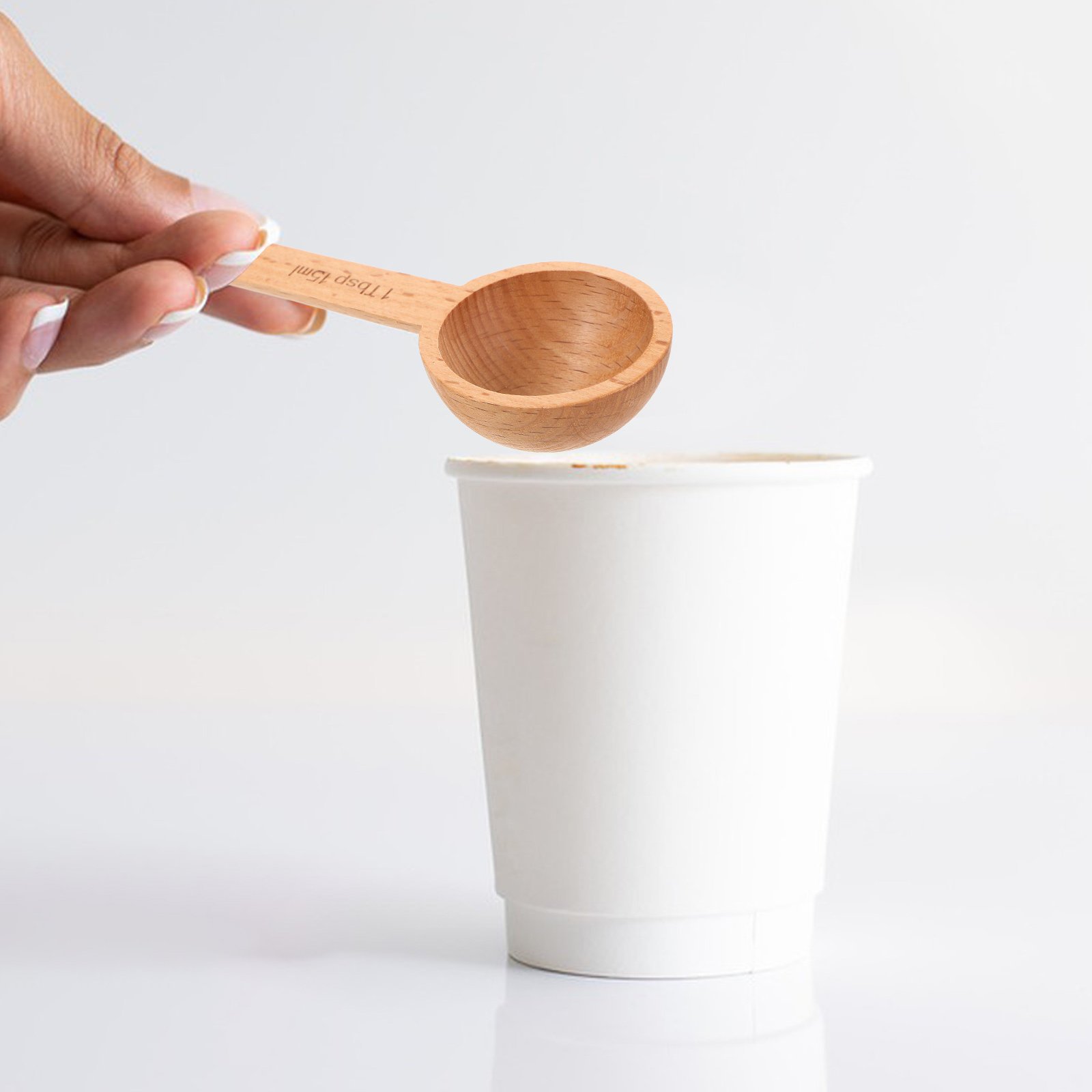 4Pcs Coffee Scoops Wooden Meas - Kitchen Baking Soda ulasan dan harga