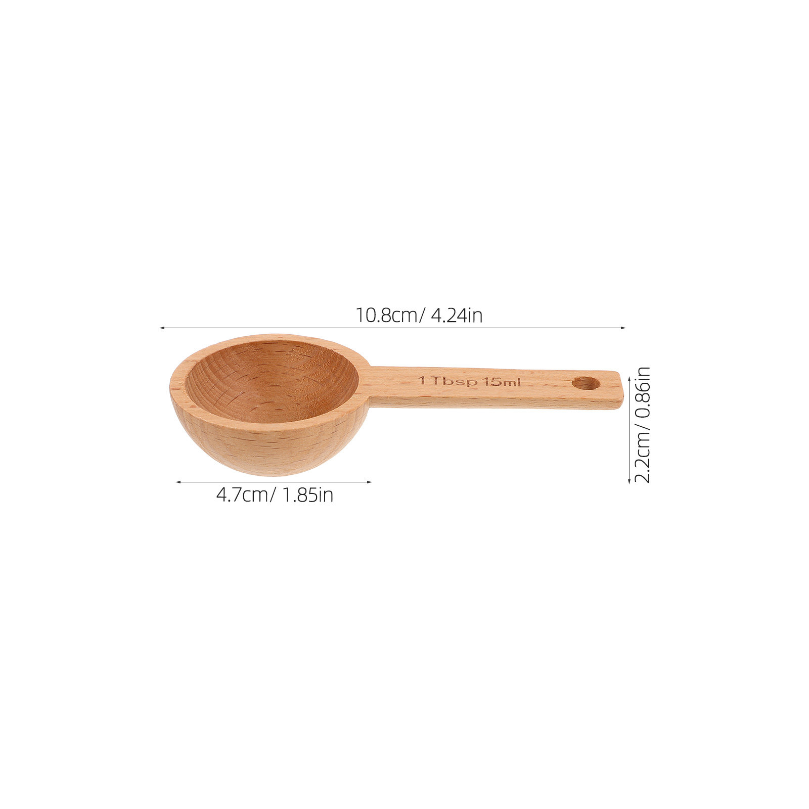 4Pcs Coffee Scoops Wooden Meas - Kitchen Baking Soda ulasan dan harga