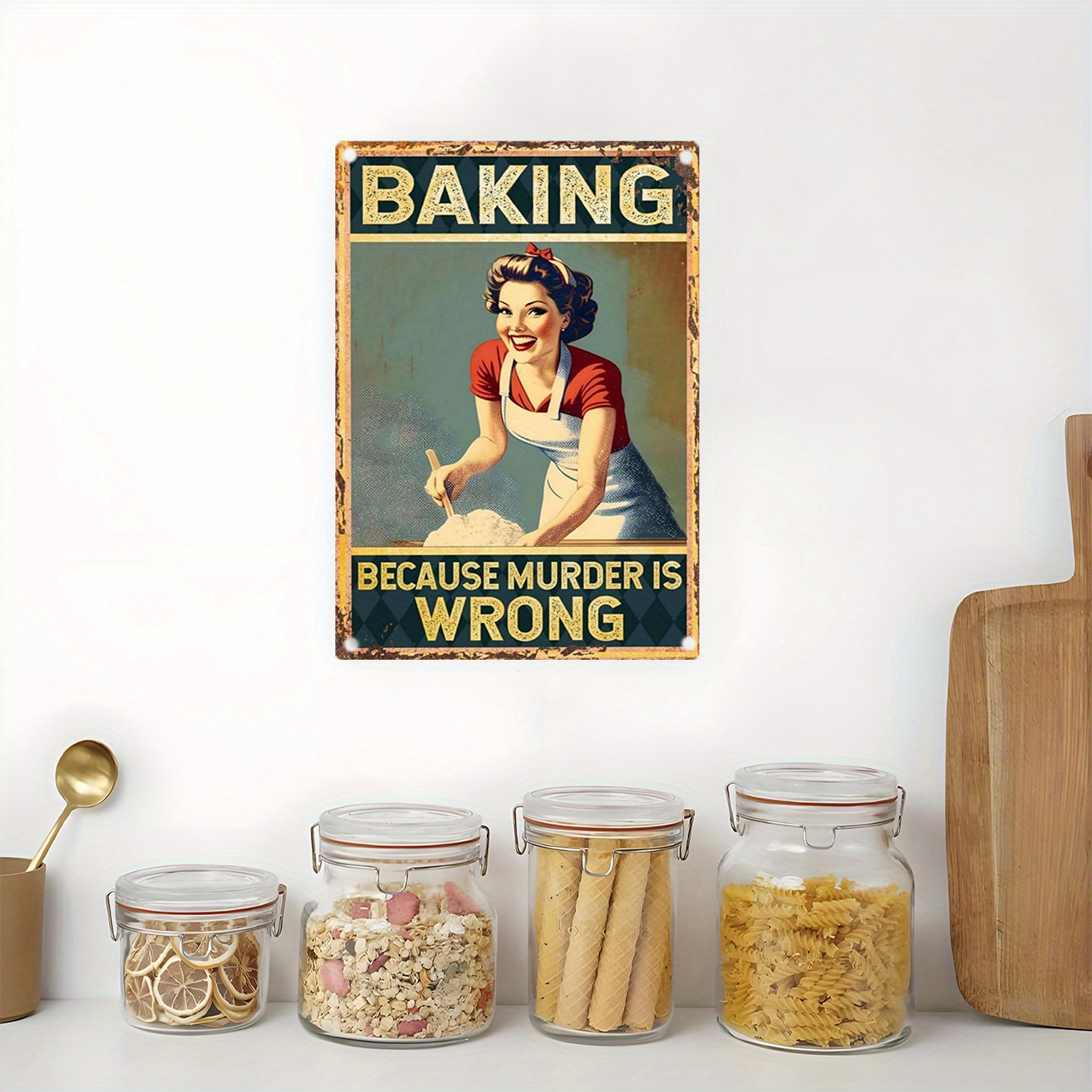 Vintage Funny Baking Quote Met - Kitchen Baking Quotes ulasan dan harga