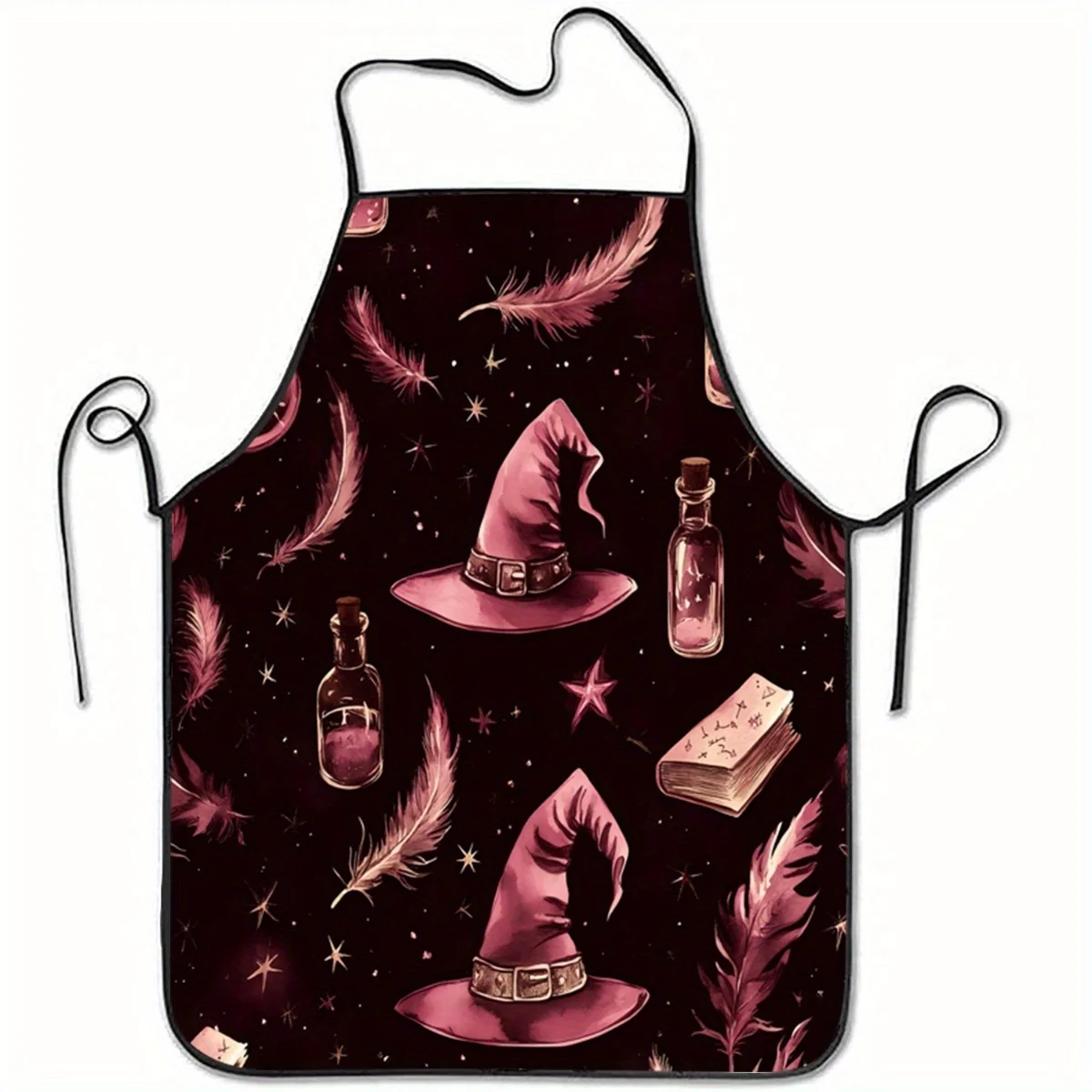 1pc Witch Hat & Feather Print  - Kitchen Witch Baking ulasan dan harga