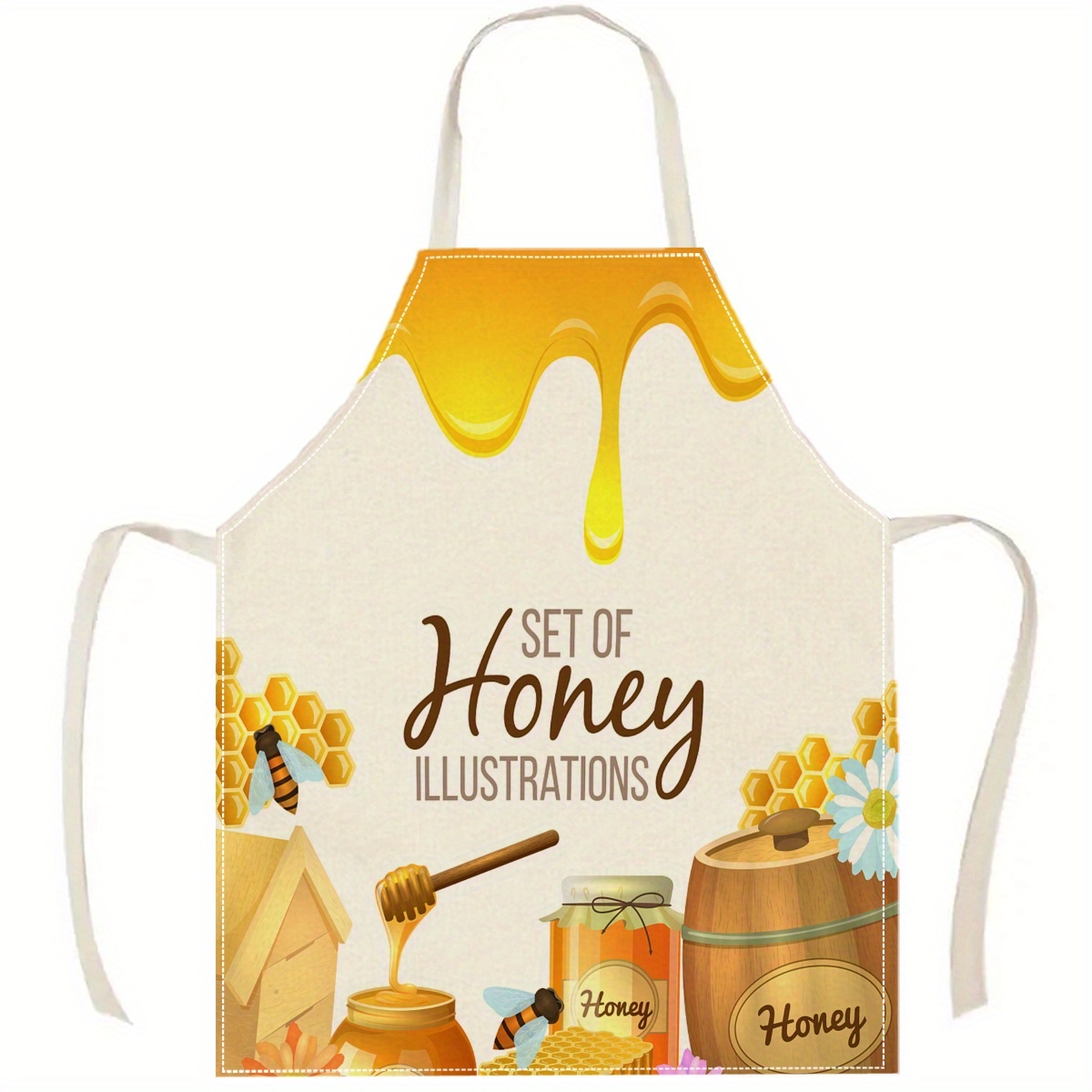 1pc Honey Bee Apron Sweet Kitc - Kitchen Baking Ideas ulasan dan harga