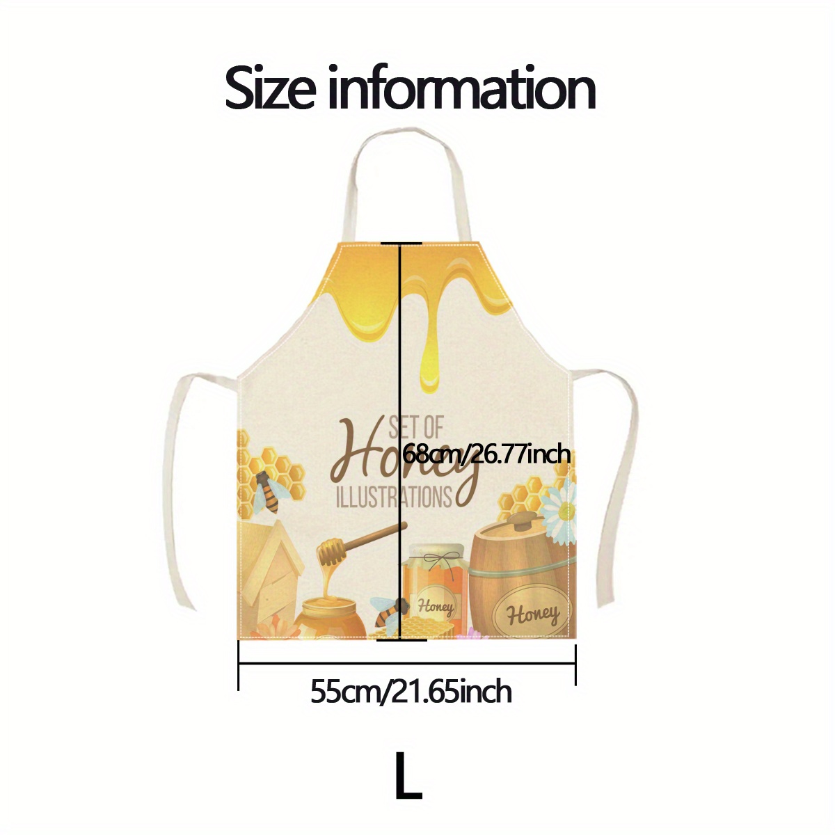 1pc Honey Bee Apron Sweet Kitc - Kitchen Baking Ideas ulasan dan harga