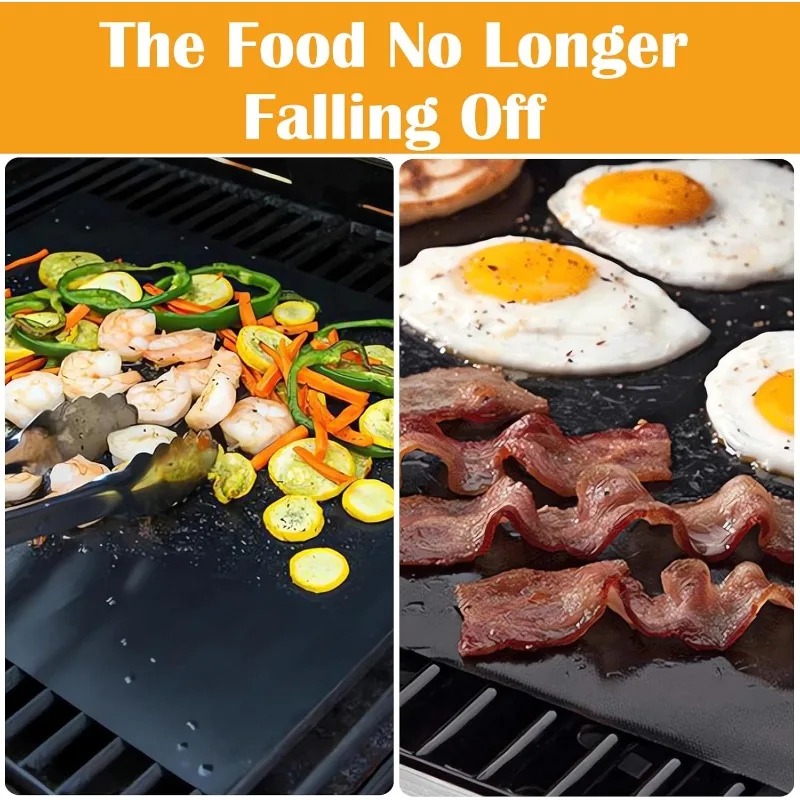 5 pcs Teflon Grilling Mat Non  - Super Kitchen Baking Mat ulasan dan harga