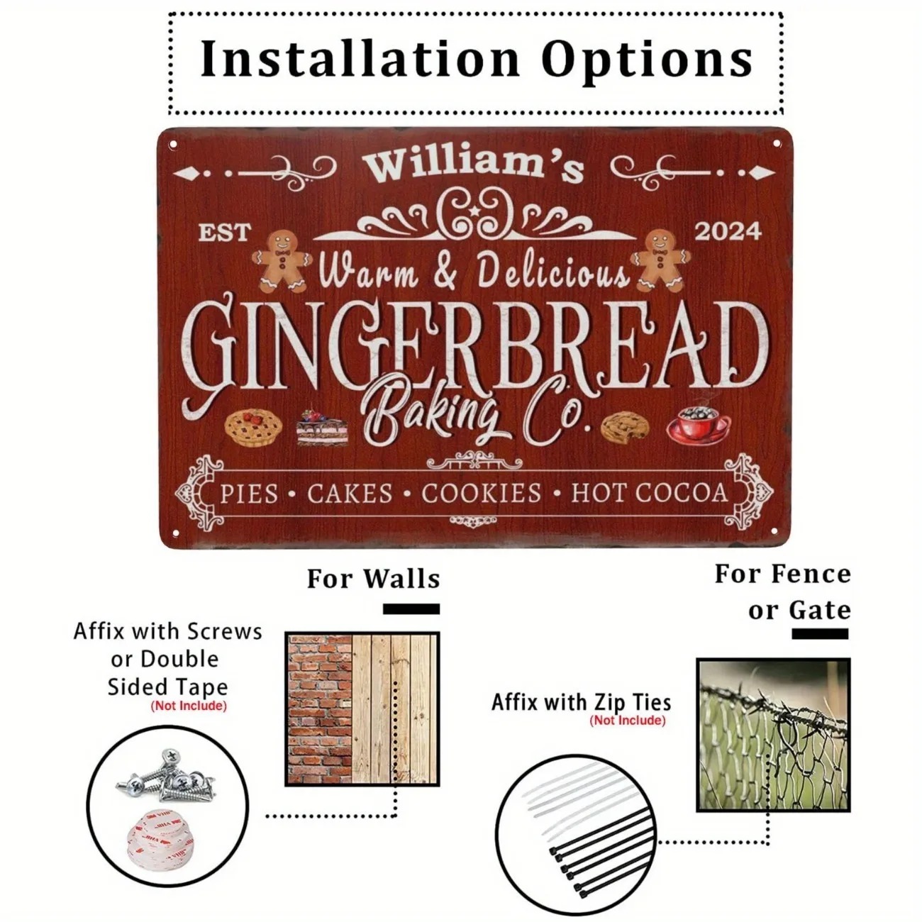 1pc Personalized Gingerbread B - Kitchen Baking ulasan dan harga