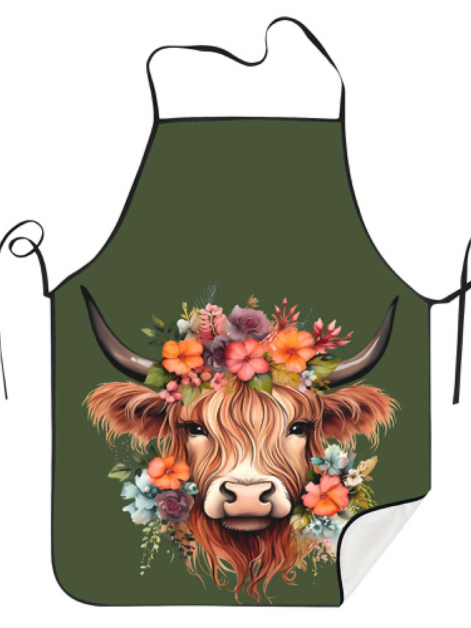 1 Piece of Fun Highland Cow Fl - Baking Kitchen Design Ideas ulasan dan harga