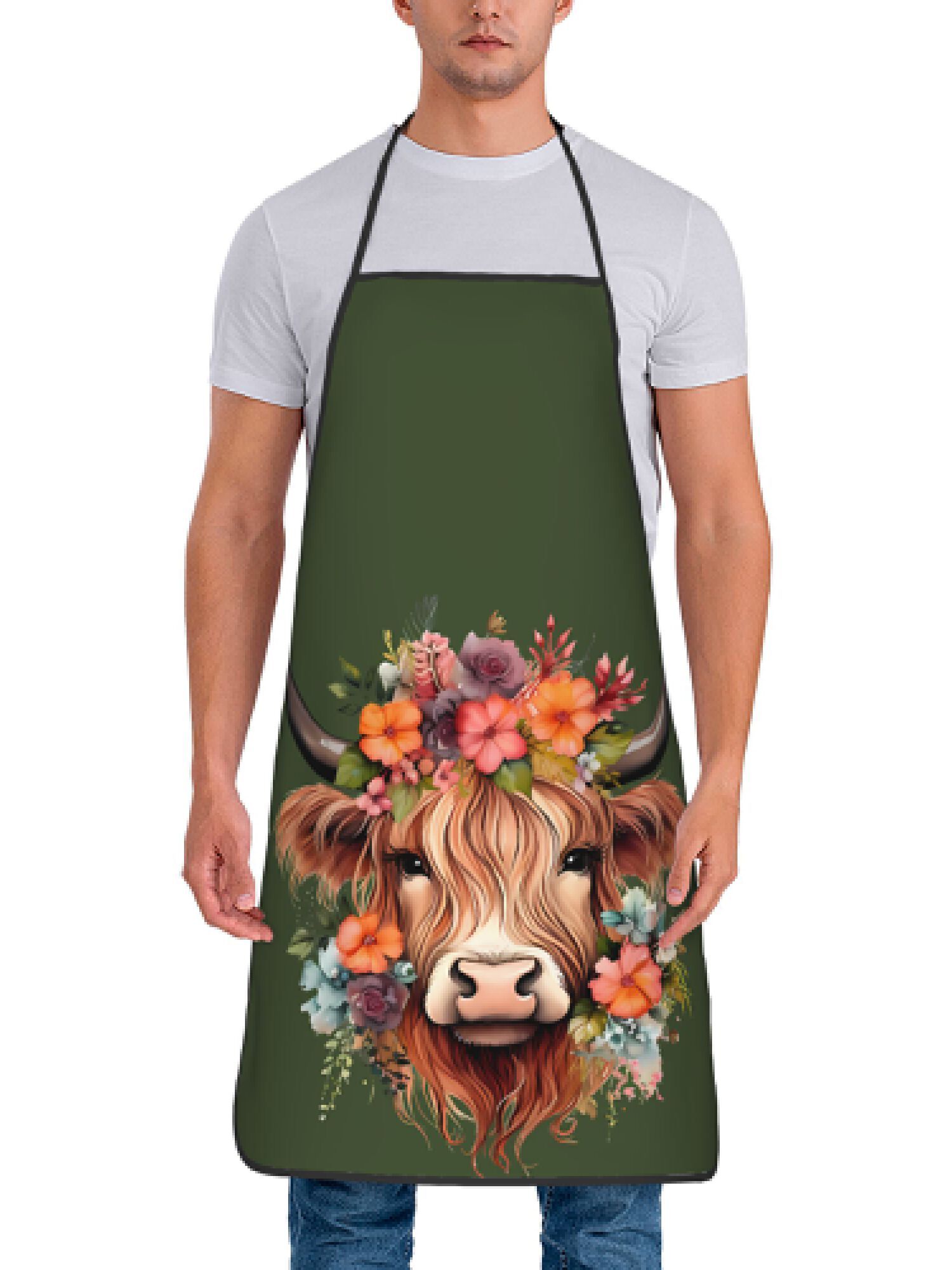 1 Piece of Fun Highland Cow Fl - Baking Kitchen Design Ideas ulasan dan harga