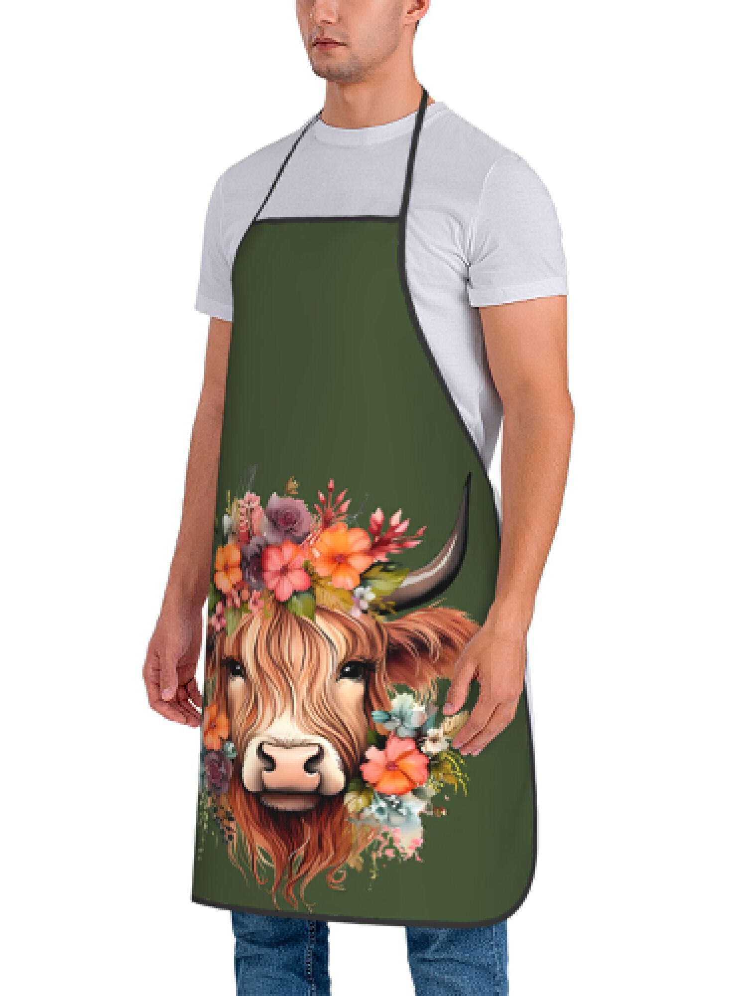 1 Piece of Fun Highland Cow Fl - Baking Kitchen Design Ideas ulasan dan harga