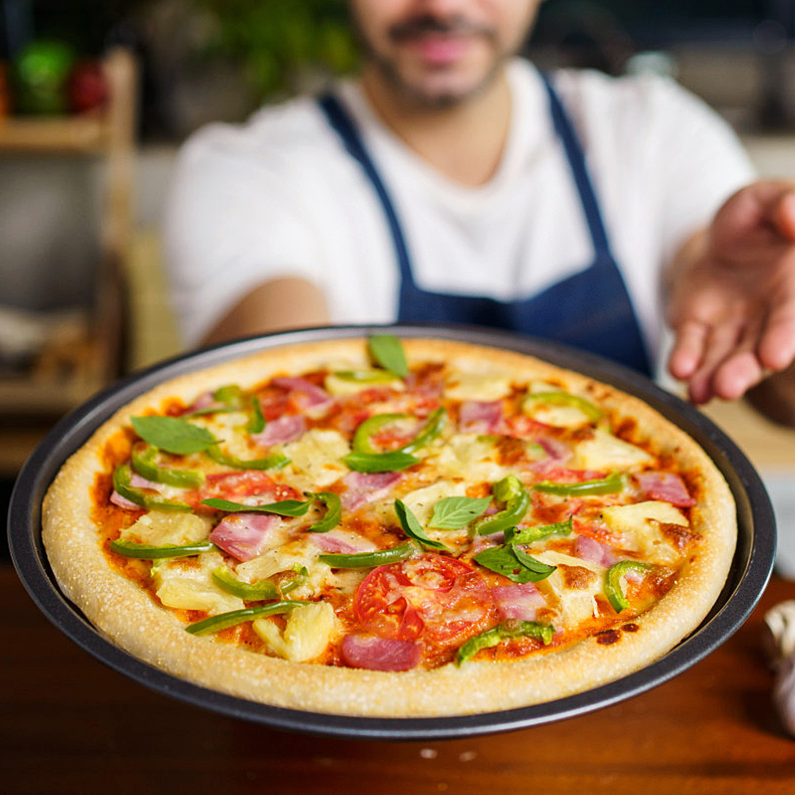 Round Shape Carbon Steel Pizza - Kitchen Baking Pans ulasan dan harga