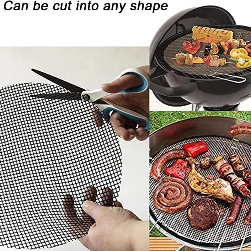 1PC Non-stick BBQ Grill Mesh M - Super Kitchen Baking Mat ulasan dan harga