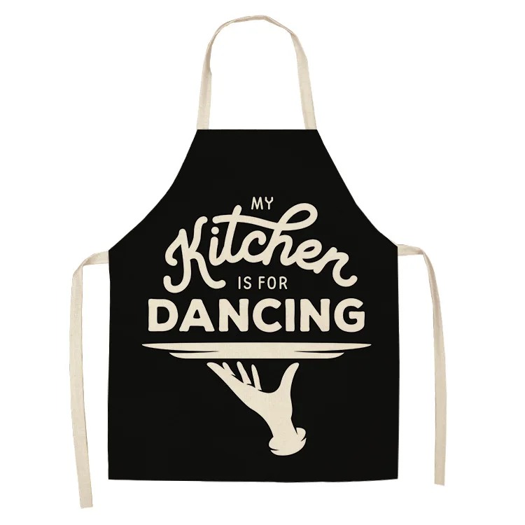 Funny Quote Letter Print Apron - Kitchen Baking Quotes ulasan dan harga