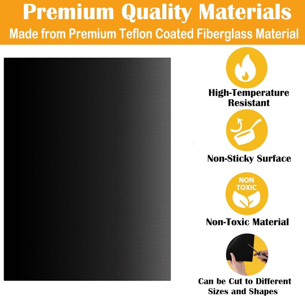 1-10PCS BBQ Grill Mat Non-stic - Super Kitchen Baking Mat ulasan dan harga