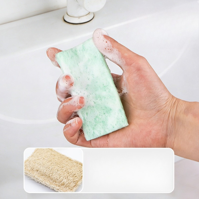 Dish Sponge Scouring Wipes Mul - Kitchen Baking Soda ulasan dan harga