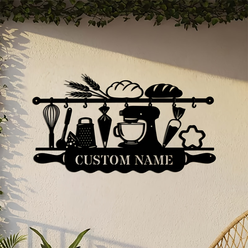 Personalized Kitchen Iron Wall - Kitchen Baking ulasan dan harga