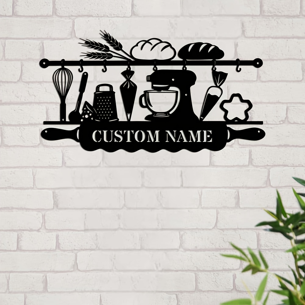 Personalized Kitchen Iron Wall - Kitchen Baking ulasan dan harga