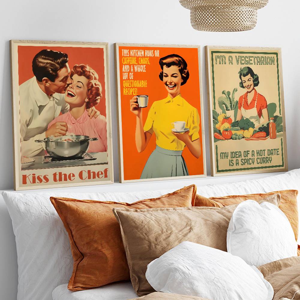 Retro Kitchen Quote Paper Post - Kitchen Baking Quotes ulasan dan harga