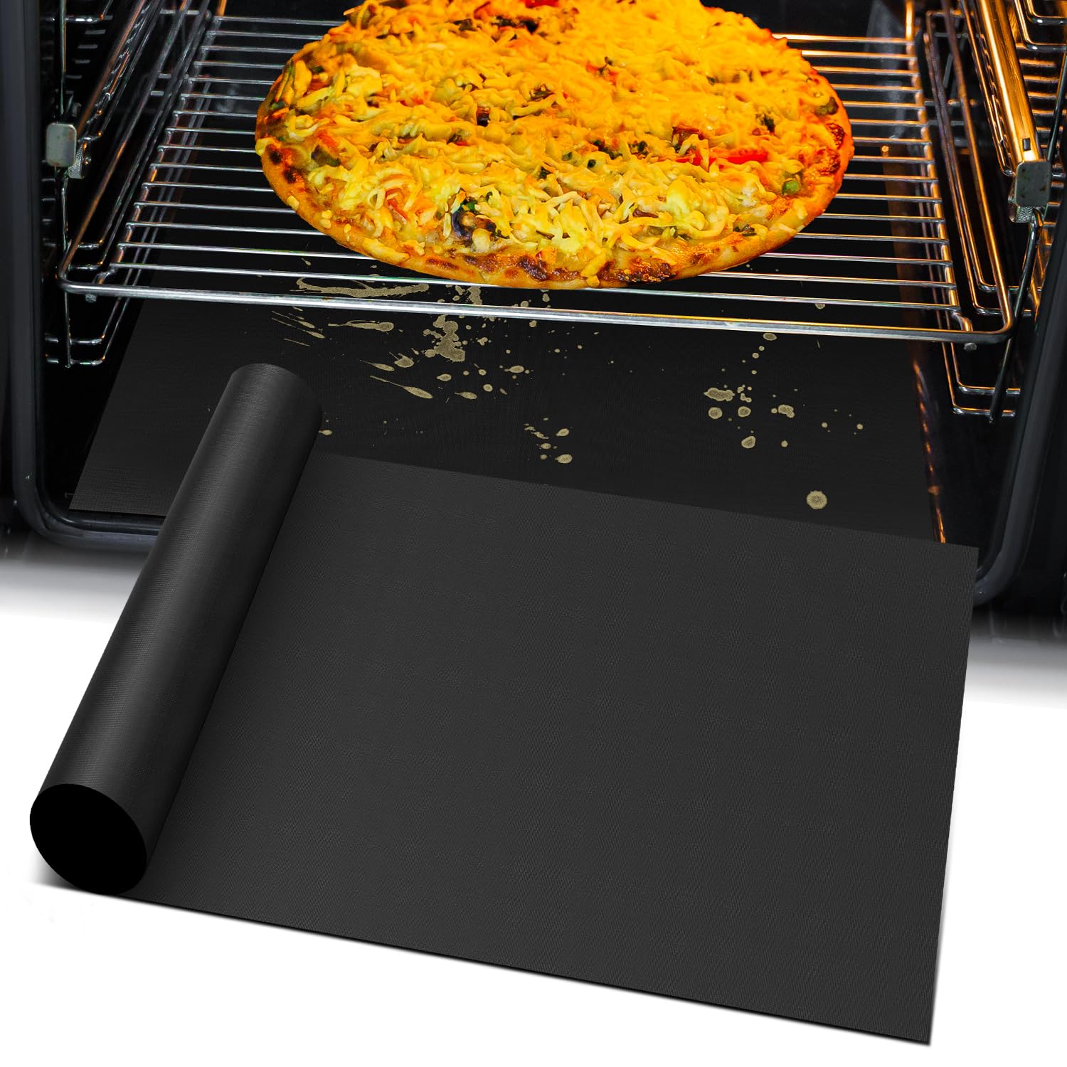 Non-Stick BBQ Grill Mat Set wi - Super Kitchen Baking Mat ulasan dan harga