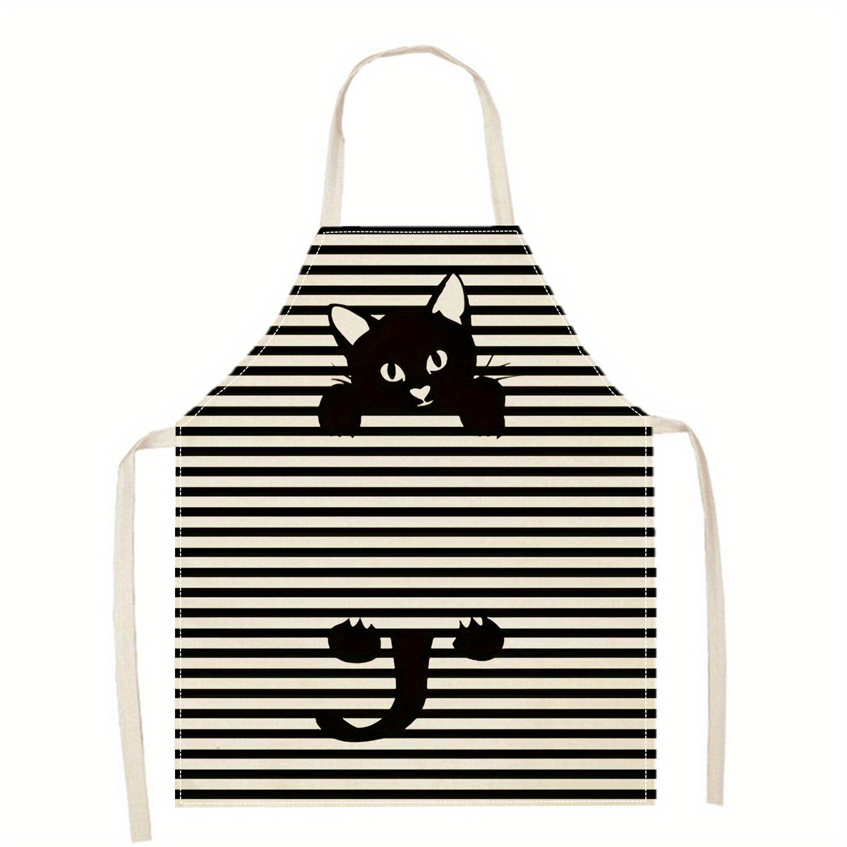Linen Apron Funny Cat Sunglass - Kitchen Baking Ideas ulasan dan harga
