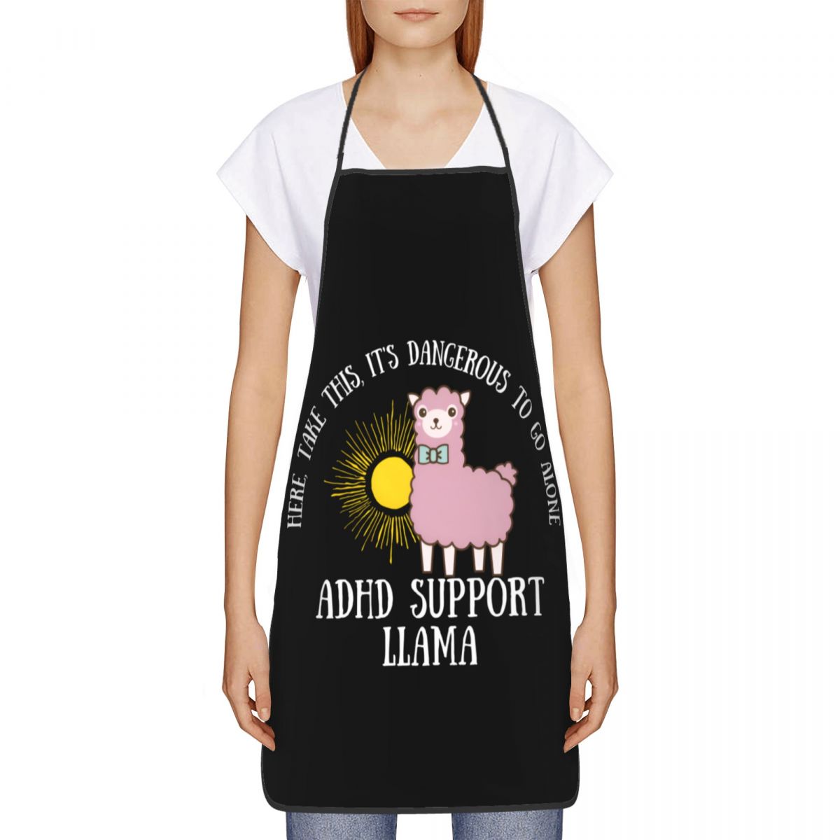 Unisex ADHD Support Llama Quot - Kitchen Baking Quotes ulasan dan harga