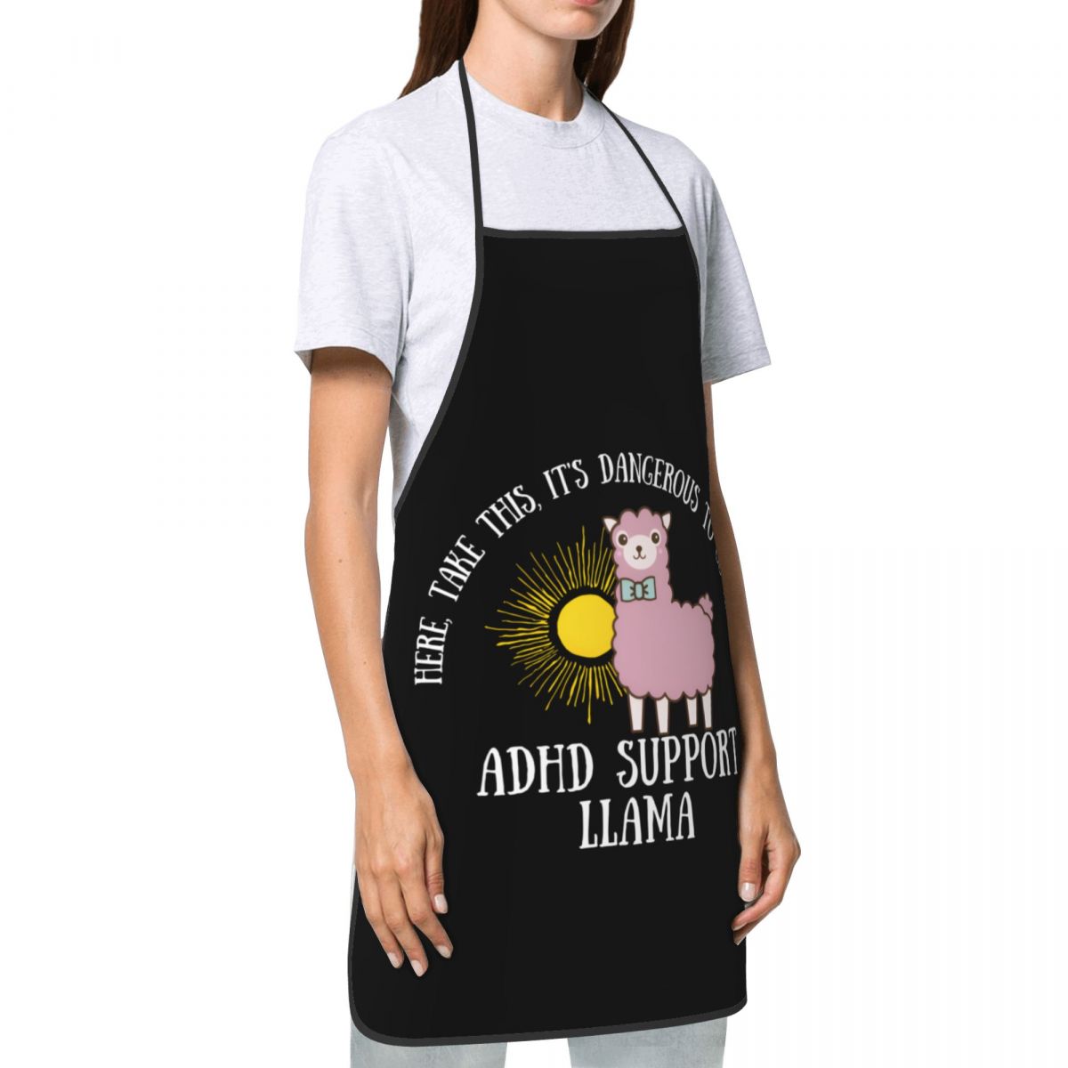 Unisex ADHD Support Llama Quot - Kitchen Baking Quotes ulasan dan harga