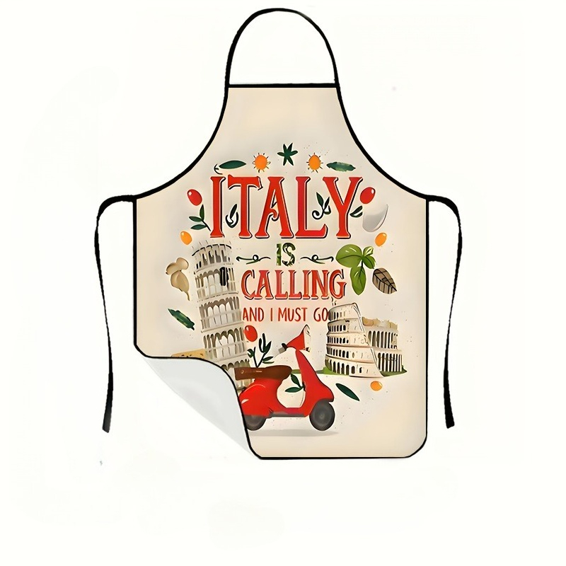 1 Piece Italian-Themed Apron,  - Baking Kitchen Design Ideas ulasan dan harga